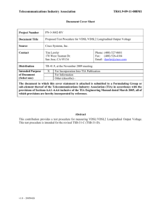 TR41.9-09-11-008M1-Longitudinal Output voltage for VDSL2