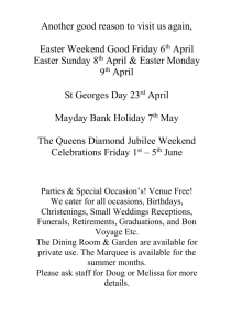 Mother`s Day Menu - The Plough, Woodside