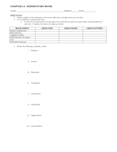 Section 5.3 vocab assessment qs and sedimentary