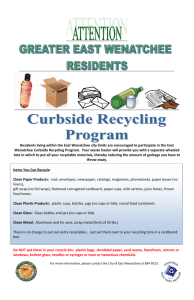 East Wenatchee Curbside Recycling