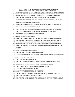 Terrestrial biomes worksheet answers image