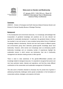 Conveners UNESCO - Division of Ecological and Earth Sciences