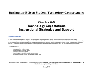 Tech Competencies Grades 6-8 - Burlington