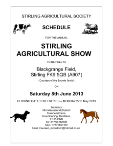STIRLING AGRICULTURAL SOCIETY