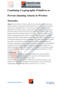 Combining Cryptographic Primitives to Prevent Jamming Attacks in