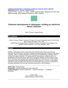 Collection development in cyberspace