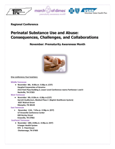 Regional Conference Perinatal Substance Use and Abuse