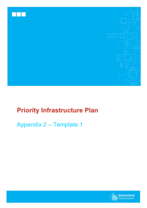 Priority Infrastructure Plan Appendix 2 Template 1
