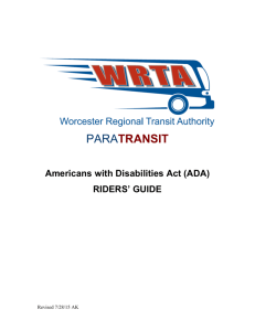 WRTA ADA Transportation