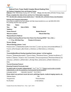 complex wound clinic – referral form
