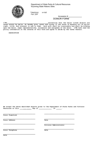 Donor Form
