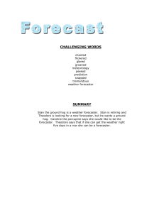 Book Title: Forecast - Kentucky Department of Education