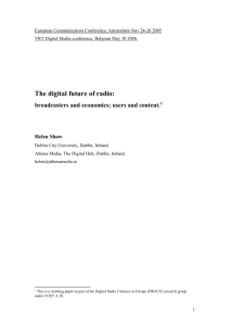 The digital future of radio