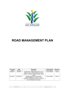 Road Management Plan (PDF 181Kb)