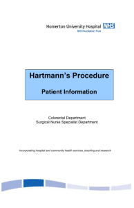 Hartmann`s procedure 2014 - Homerton University Hospital
