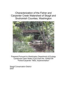 Fisher Carpenter Creek Characterization