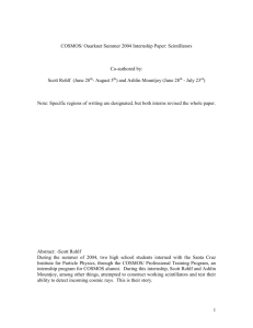 COSMOS/ Quarknet interns paper