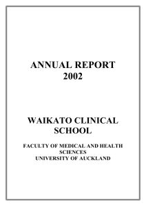 annual report 2002 - Faculty of Medical and Health Sciences