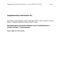 Supplementary Information for Rozen, et al, Abundant gene
