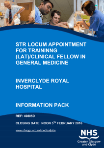 StR LAT/CLINICAL FELLOW IN GENERAL MEDICINE GPST1