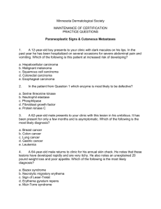 Minnesota Dermatological Society / M.O.C. Questions / page 1 of 7