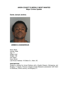 AIKEN COUNTY`S MOST WANTED