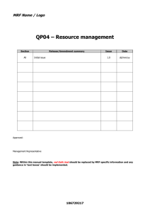 QP04 Resource Management