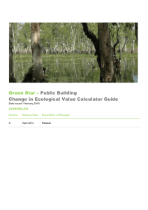 3. Ecological Weightings - Green Building Council of Australia