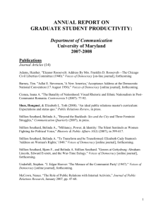 report on graduation student productivity