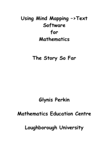 Mind Mapping to Text Software: Mathematics Support for the