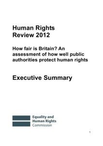 Executive summary (Word) - Equality and Human Rights Commission