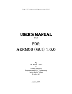 Educational AERMOD 1.0.0 User`s Manual