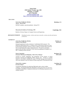 Resume - Electrical Engineering & Computer Sciences