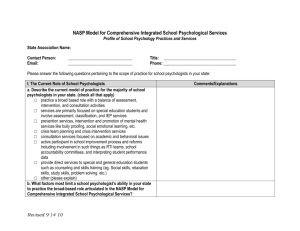 NASP Model for Comprehensive Integrated SP Services