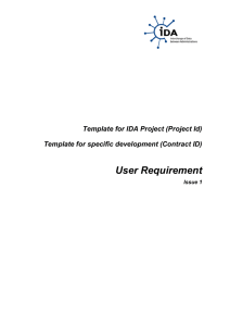 User Requirement