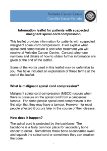information leaflet for patients with suspected malignant spinal cord