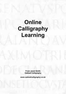 Online Calligraphy Learning