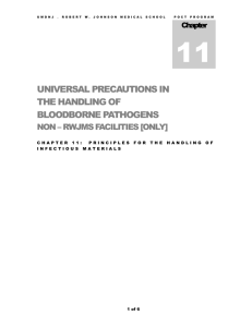 Procedure: UNIVERSAL PRECAUTIONS IN THE HANDLING OF