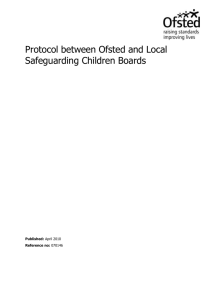 Protocol between Ofsted and LSCBs