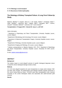 The Histology of Kidney Transplant Failure: A Long-Term Follow
