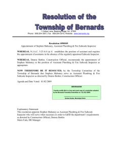 Whereas N - Bernards Township