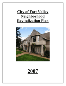 City of Fort Valley – Neighborhood Revitalization Plan