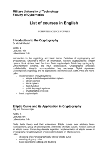 ECTS Faculty of Cybernetics course