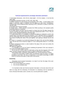 Technical requirements for card design information submission 1
