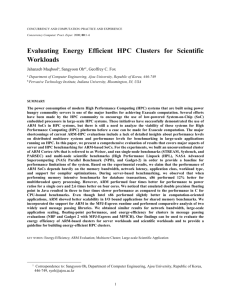 Evaluating Energy Efficient HPC Clusters for Scientific Workloads