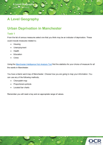Urban Deprivation in Manchester