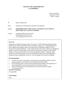 Tuesday Board Agenda Format - Planning & Environmental Review