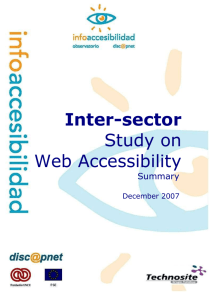 Cross-Sector Study on Website Accessibility