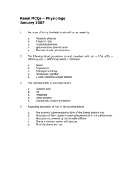 Kidney Coloring Page and Questions diagram of nephron w key 