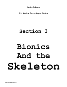 Silicone and bionics